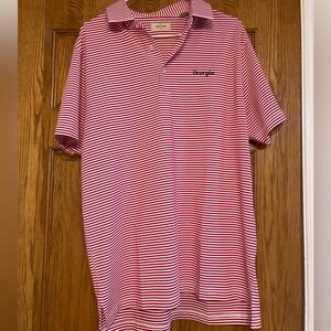 Adel Outfitters Red Striped Women’s Georgia Polo Size Medium